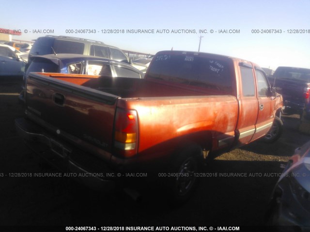 2GCEC19V111363219 - 2001 CHEVROLET SILVERADO C1500 ORANGE photo 4