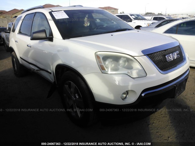 1GKEV13D89J138652 - 2009 GMC ACADIA SLE WHITE photo 1