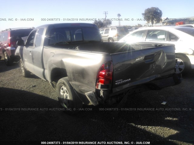 5TFTX4CN8DX022770 - 2013 TOYOTA TACOMA ACCESS CAB ნაცრისფერი ფოტო 3