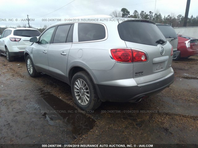 5GAKVBED9BJ126146 - 2011 BUICK ENCLAVE CXL SILVER photo 3