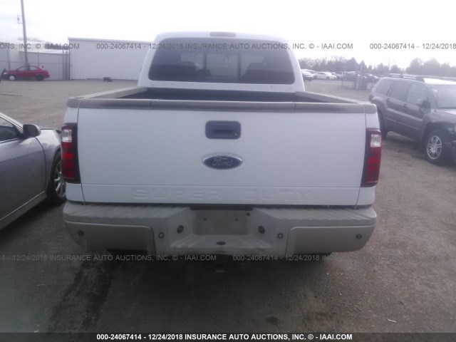 1FTWW31R58EC65129 - 2008 FORD F350 SRW SUPER DUTY WHITE photo 8