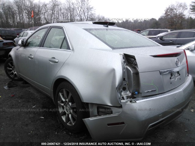 1G6DT57V280180278 - 2008 CADILLAC CTS HI FEATURE V6 SILVER photo 3