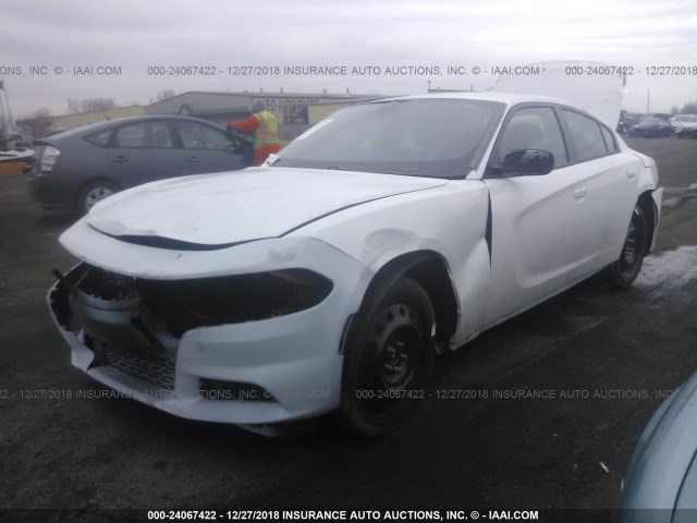 2C3CDXJG5JH182270 - 2018 DODGE CHARGER GT WHITE photo 2