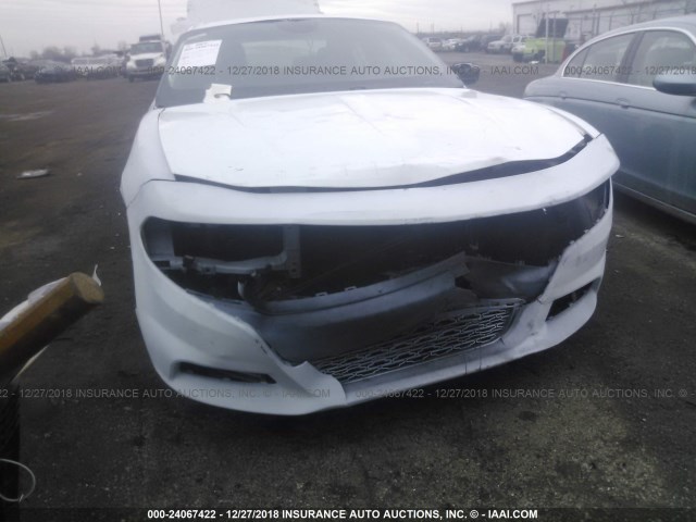 2C3CDXJG5JH182270 - 2018 DODGE CHARGER GT WHITE photo 6