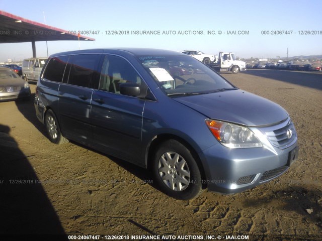 5FNRL38279B039916 - 2009 HONDA ODYSSEY LX BLUE photo 1