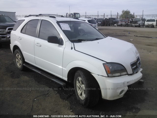 KNDJD733555334400 - 2005 KIA SORENTO EX/LX WHITE photo 1