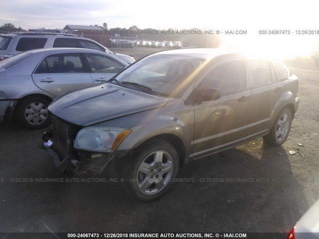 1B3HB48B08D571634 - 2008 DODGE CALIBER SXT GRAY photo 2