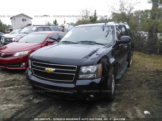 1GNSCJE08ER135610 - 2014 CHEVROLET SUBURBAN C1500 LT BLACK photo 2