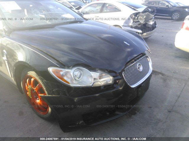 SAJWA05B49HR43347 - 2009 JAGUAR XF LUXURY BLACK photo 6