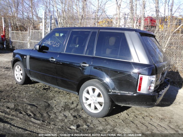 SALME15428A289613 - 2008 LAND ROVER RANGE ROVER HSE BLACK photo 3