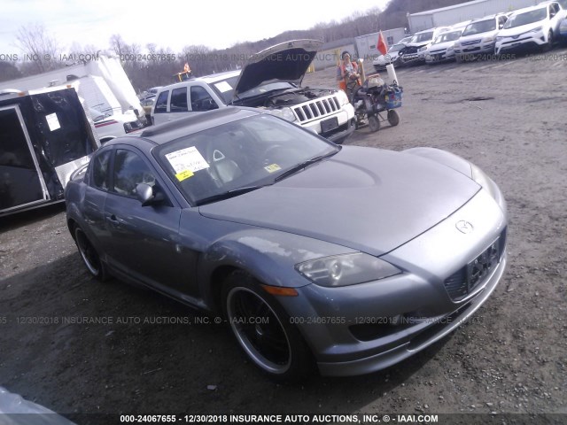 JM1FE17N640131023 - 2004 MAZDA RX8 GRAY photo 1