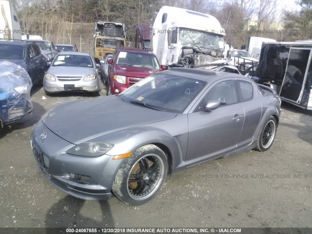 JM1FE17N640131023 - 2004 MAZDA RX8 GRAY photo 2