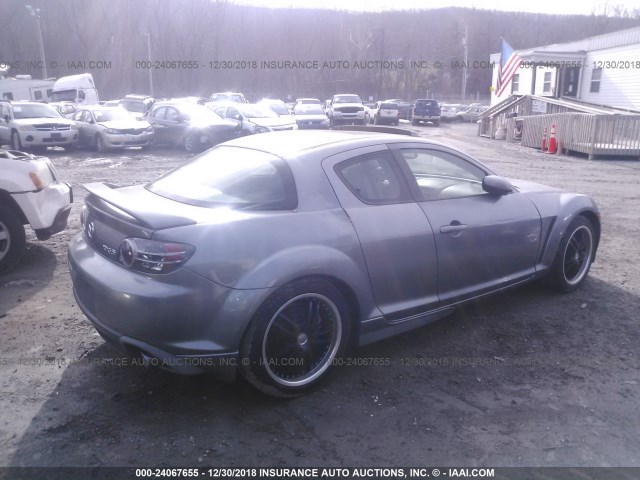 JM1FE17N640131023 - 2004 MAZDA RX8 GRAY photo 4