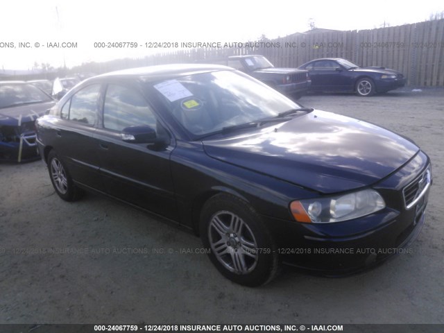 YV1RS592X72601895 - 2007 VOLVO S60 2.5T BLACK photo 1