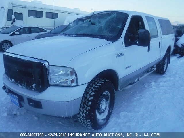 1FTSW21P56EA98193 - 2006 FORD F250 SUPER DUTY თეთრი ფოტო 2