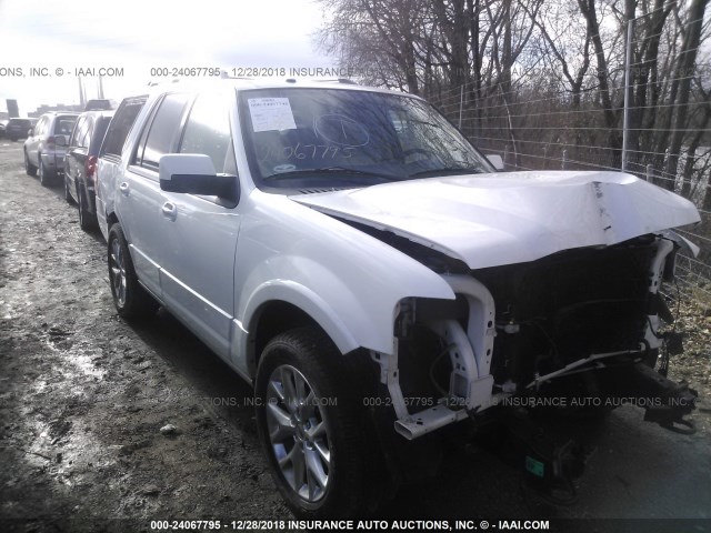 1FMJU2AT8FEF26266 - 2015 FORD EXPEDITION LIMITED WHITE photo 1