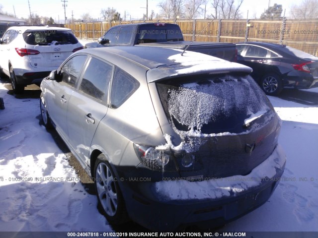 JM1BK343971646814 - 2007 MAZDA 3 HATCHBACK GRAY photo 3