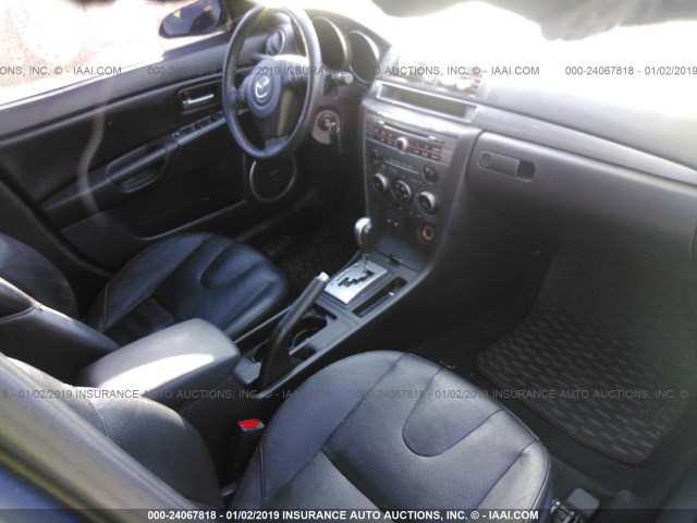JM1BK343971646814 - 2007 MAZDA 3 HATCHBACK GRAY photo 5