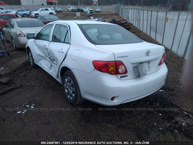 2T1BU4EEXAC312388 - 2010 TOYOTA COROLLA S/LE/XLE WHITE photo 3