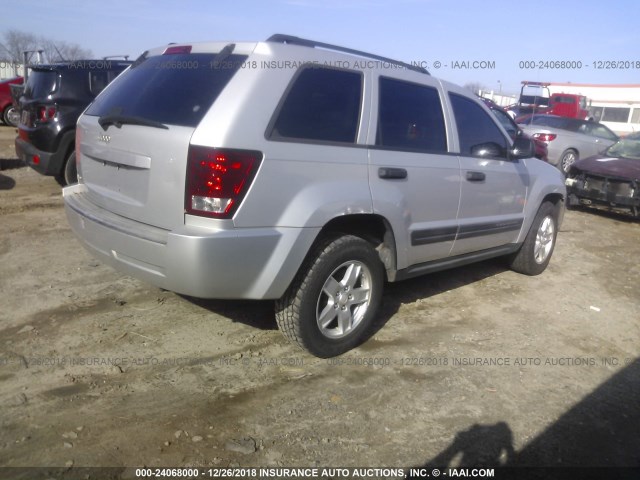 1J4GS48K76C160626 - 2006 JEEP GRAND CHEROKEE LAREDO/COLUMBIA/FREEDOM 银色 照片 4