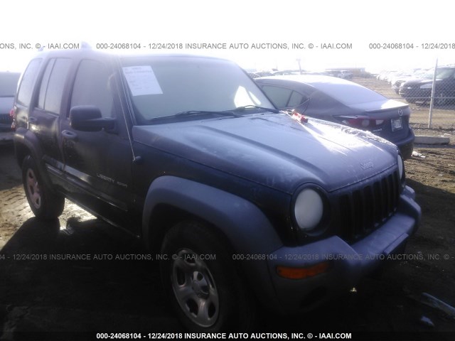 1J4GL48K63W729330 - 2003 JEEP LIBERTY SPORT/FREEDOM შავი ფოტო 1