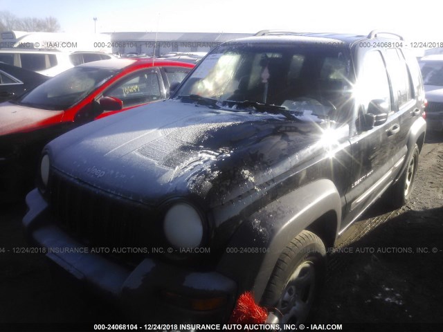 1J4GL48K63W729330 - 2003 JEEP LIBERTY SPORT/FREEDOM შავი ფოტო 2