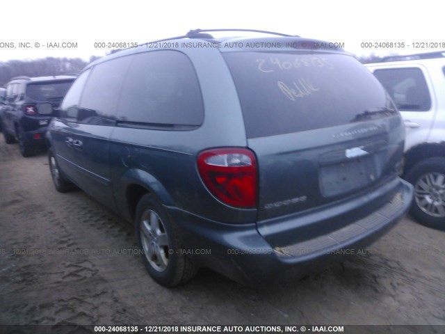 2D4GP44L76R790565 - 2006 DODGE GRAND CARAVAN SXT BLUE photo 3