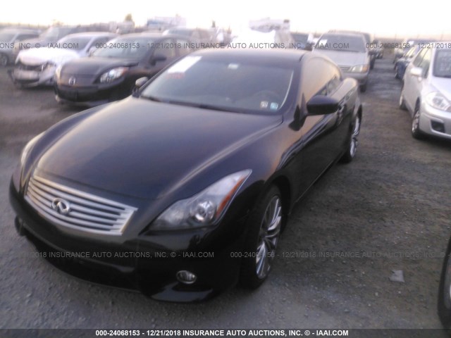 JN1CV6EL0BM263608 - 2011 INFINITI G37 BLACK photo 2