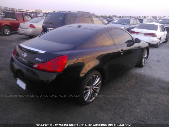 JN1CV6EL0BM263608 - 2011 INFINITI G37 BLACK photo 4