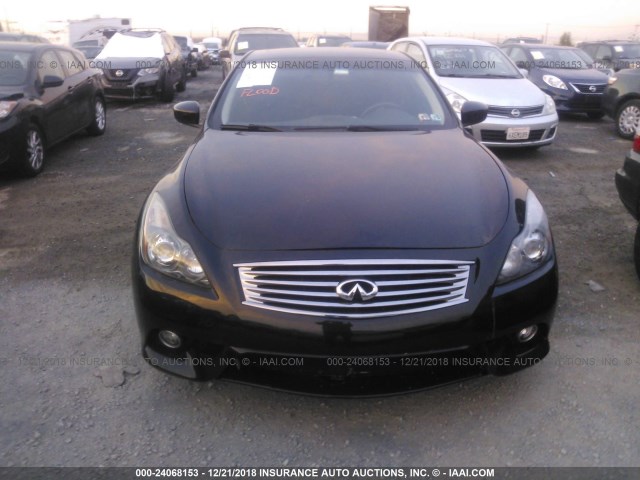 JN1CV6EL0BM263608 - 2011 INFINITI G37 BLACK photo 6