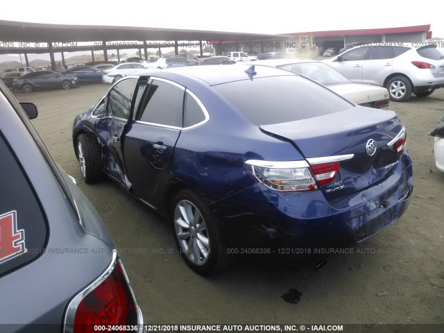 1G4PR5SKXE4163315 - 2014 BUICK VERANO CONVENIENCE BLUE photo 3