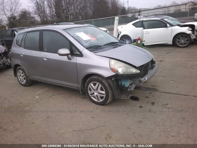 JHMGD38447S012323 - 2007 HONDA FIT SILVER photo 1