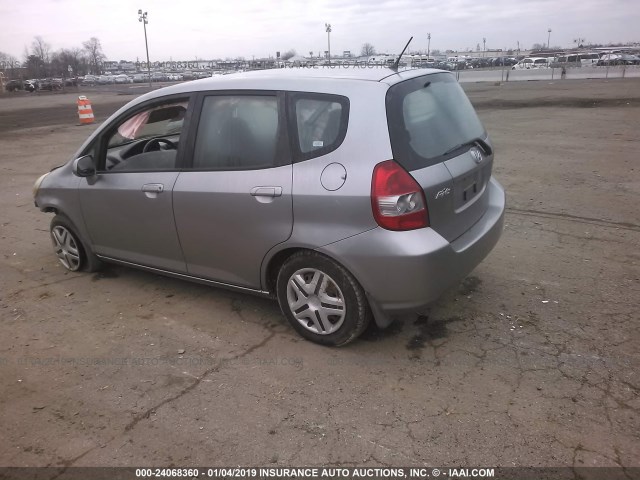 JHMGD38447S012323 - 2007 HONDA FIT SILVER photo 3