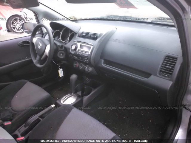 JHMGD38447S012323 - 2007 HONDA FIT SILVER photo 5