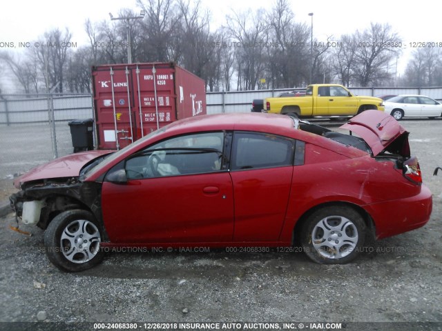 1G8AN12F95Z156032 - 2005 SATURN ION LEVEL 2 RED photo 6