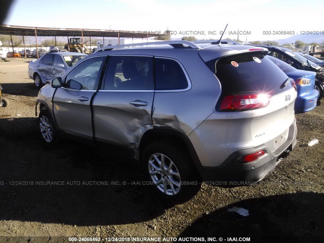 1C4PJMCS4FW562246 - 2015 JEEP CHEROKEE LATITUDE SILVER photo 3