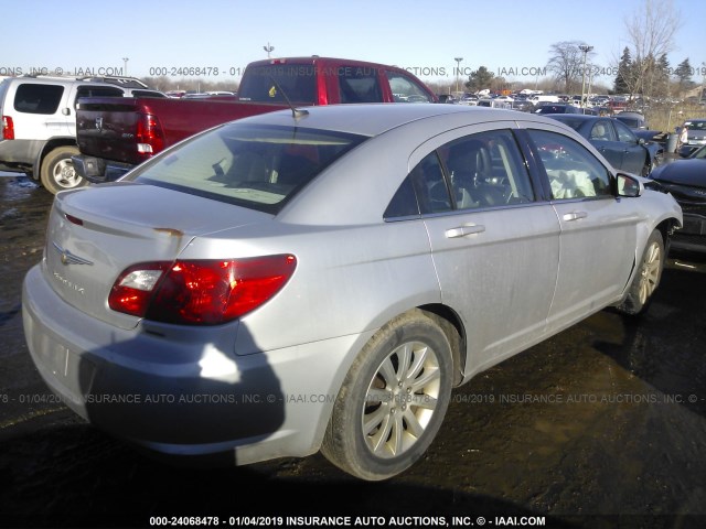 1C3CC5FB6AN214235 - 2010 CHRYSLER SEBRING LIMITED SILVER photo 4