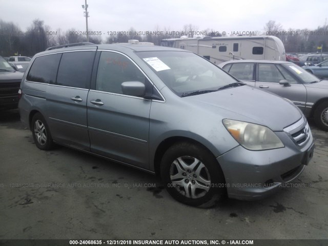 5FNRL38765B037600 - 2005 HONDA ODYSSEY EXL Light Blue photo 1