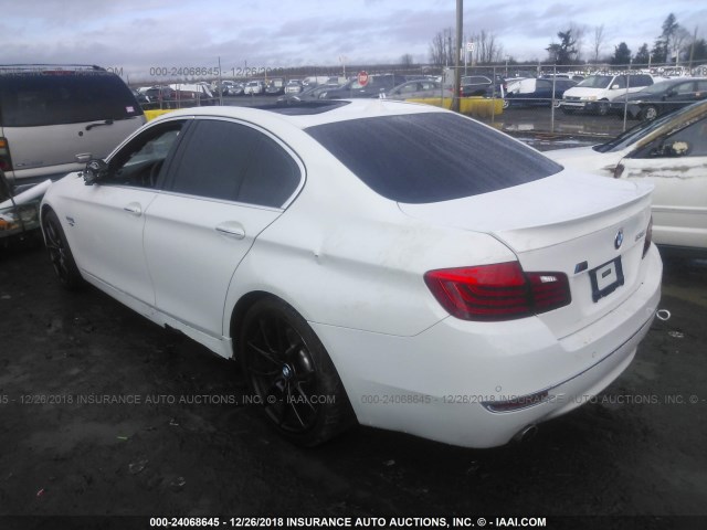 WBA5B1C52ED479113 - 2014 BMW 535 I WHITE photo 3