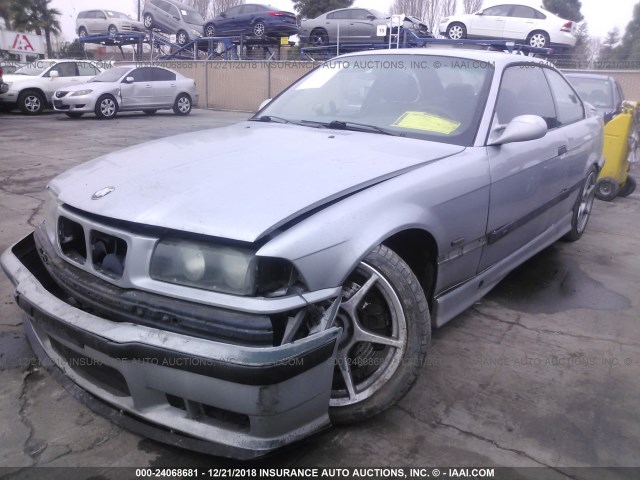 WBSBG9323WEY78922 - 1998 BMW M3 SILVER photo 2