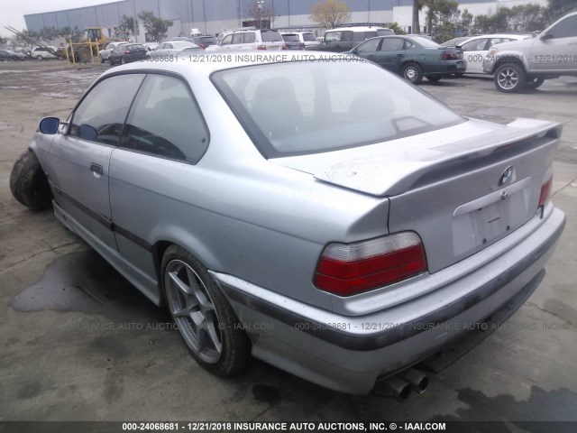 WBSBG9323WEY78922 - 1998 BMW M3 SILVER photo 3