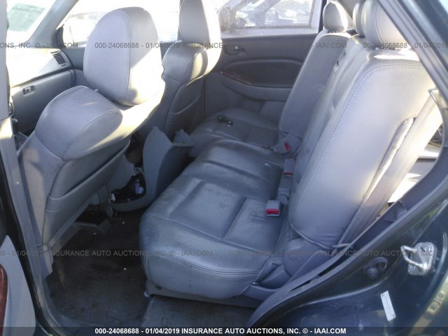 2HNYD18893H547088 - 2003 ACURA MDX TOURING GRAY photo 8