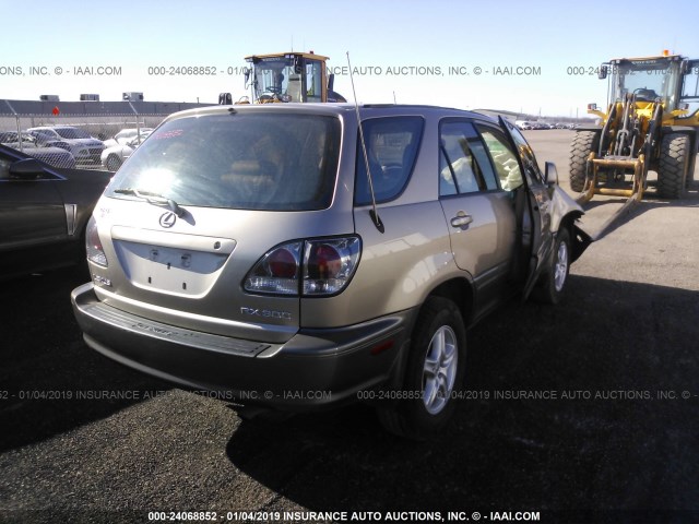 JTJHF10U110212186 - 2001 LEXUS RX 300 TAN photo 4