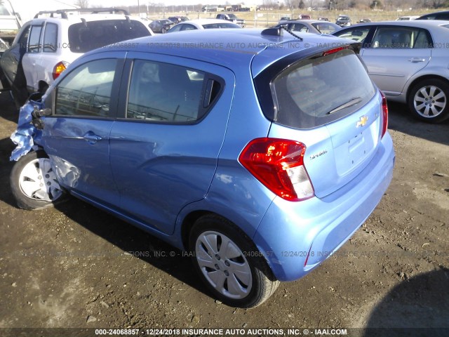 KL8CB6SA8JC429766 - 2018 CHEVROLET SPARK LS BLUE photo 3