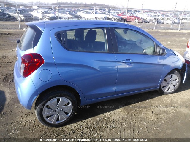 KL8CB6SA8JC429766 - 2018 CHEVROLET SPARK LS BLUE photo 4