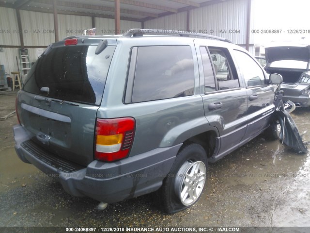 1J4GX48S44C137707 - 2004 JEEP GRAND CHEROKEE LAREDO/COLUMBIA/FREEDOM 绿色 照片 4