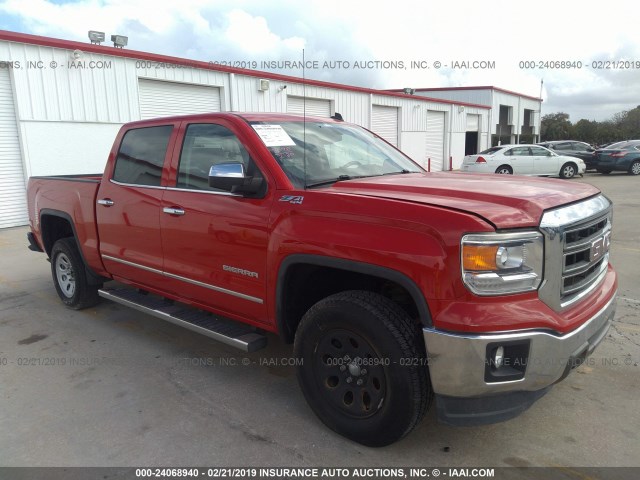 3GTU2VEC2EG240424 - 2014 GMC SIERRA K1500 SLT RED photo 1