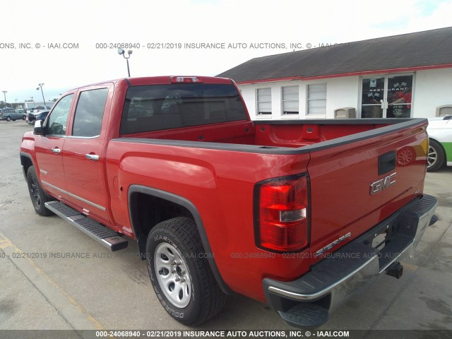 3GTU2VEC2EG240424 - 2014 GMC SIERRA K1500 SLT RED photo 3