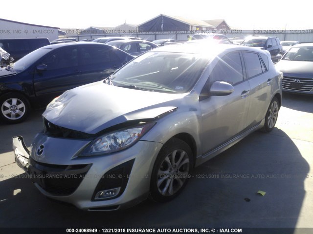 JM1BL1K52B1374864 - 2011 MAZDA 3 S GRAY photo 2