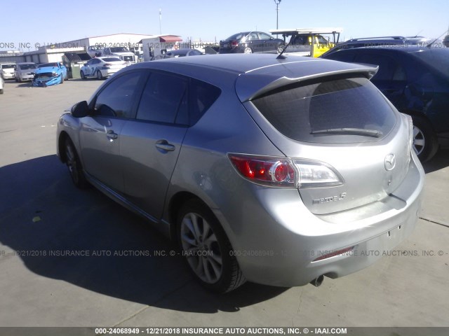 JM1BL1K52B1374864 - 2011 MAZDA 3 S GRAY photo 3